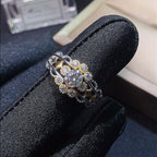 0.5CT Moissanite Ring, 925 Sterling Silver Ring, Love Ring | FME - R459