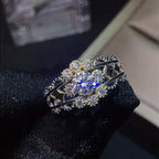 0.5CT Moissanite Ring, 925 Sterling Silver Ring, Love Ring | FME - R459