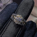 0.5CT Moissanite Ring, 925 Sterling Silver Ring, Love Ring | FME - R459