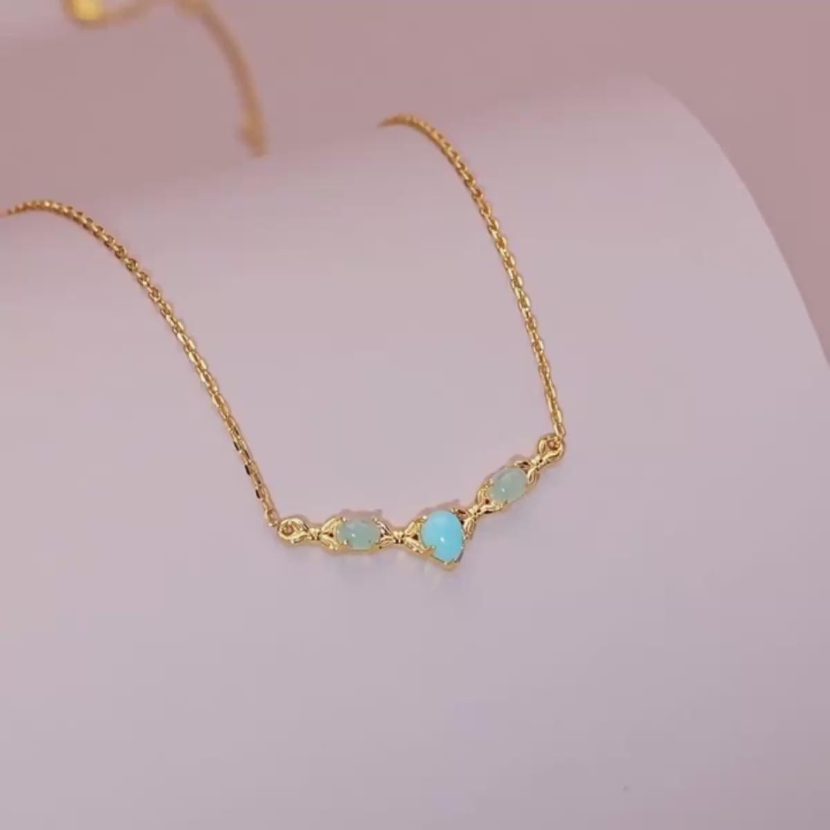 Celestial Tide Amazonite C-Hoop Earrings