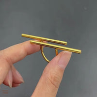 Versatile Irregular Geometry Titanium Ring