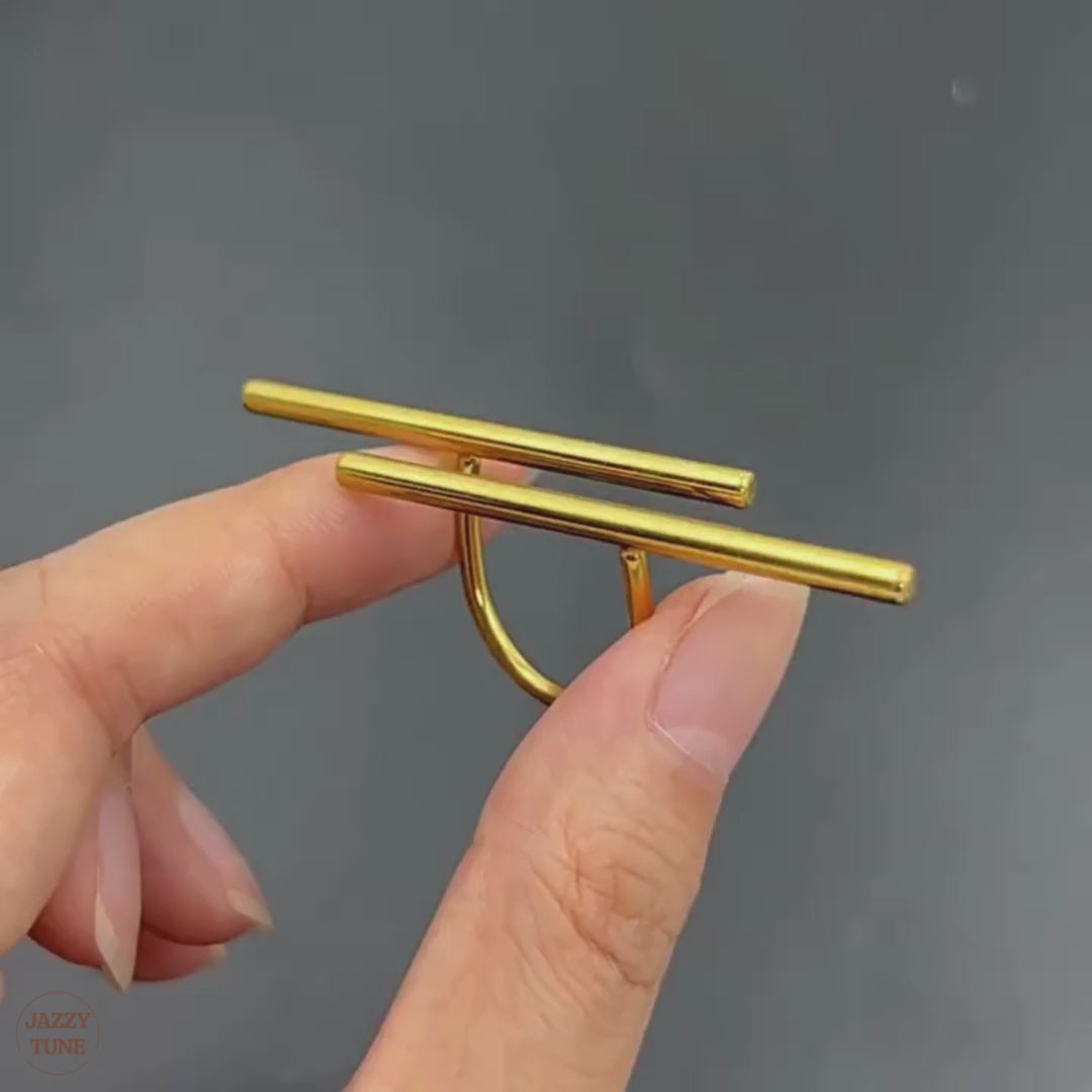 Versatile Irregular Geometry Titanium Ring