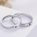 You're my Sun and Moon Silver Couple Rings | E90