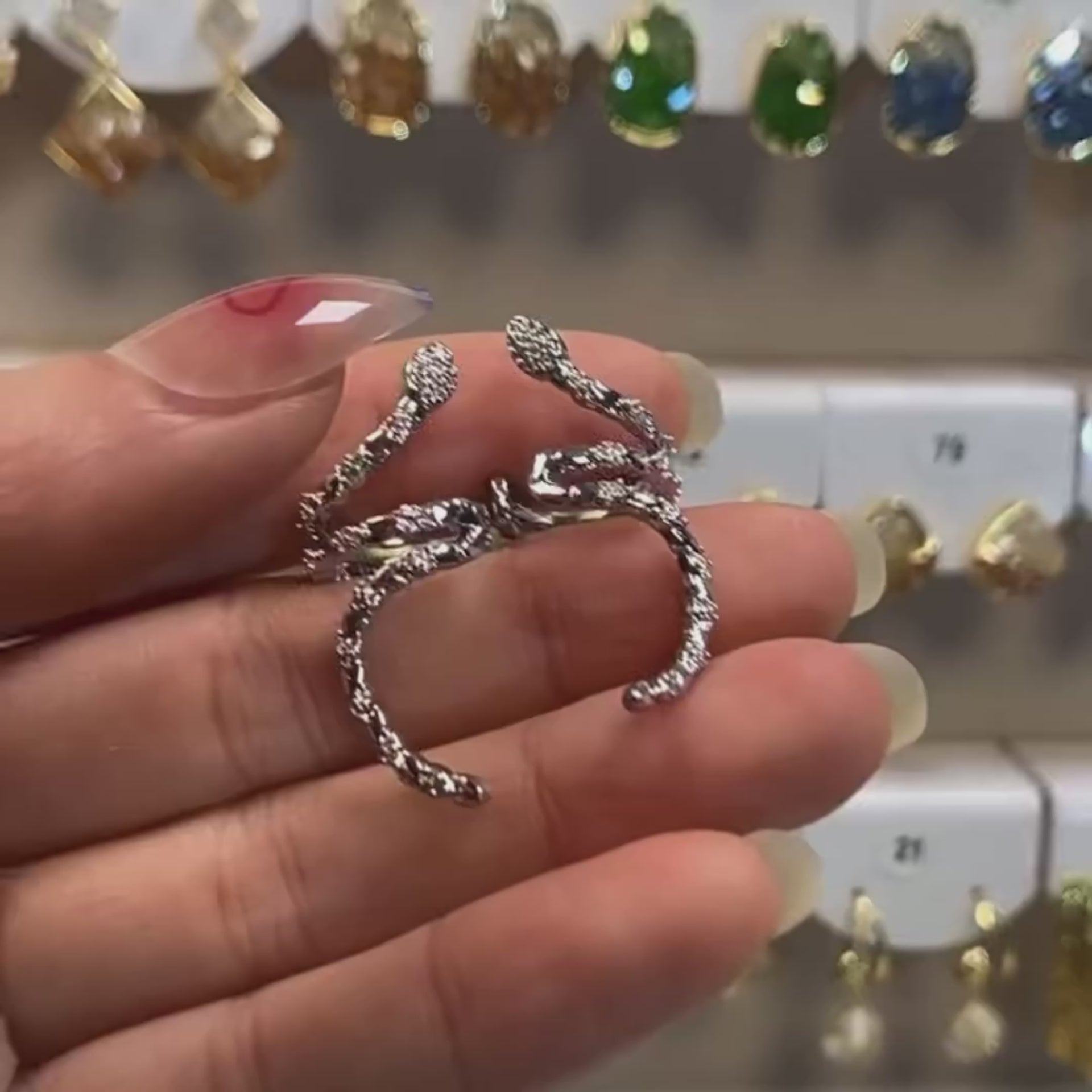 Stylish Silver Snake Ear Cuff | R2563