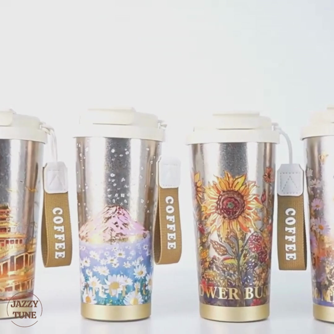 Titanium Coffee Mug Thermos Cup With Lid