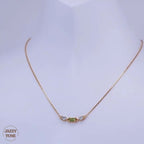 Dainty Peridot August Necklace