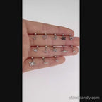 cartilage earrings, piercing jewelry, cartilage piercing, body jewelry, helix piercing, helix earrings, tragus piercing, flower earrings