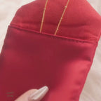 8K Gold Plated Connected Rings Charm Necklace