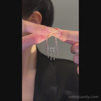 Gold Chain Tassel Waterfall Earrings