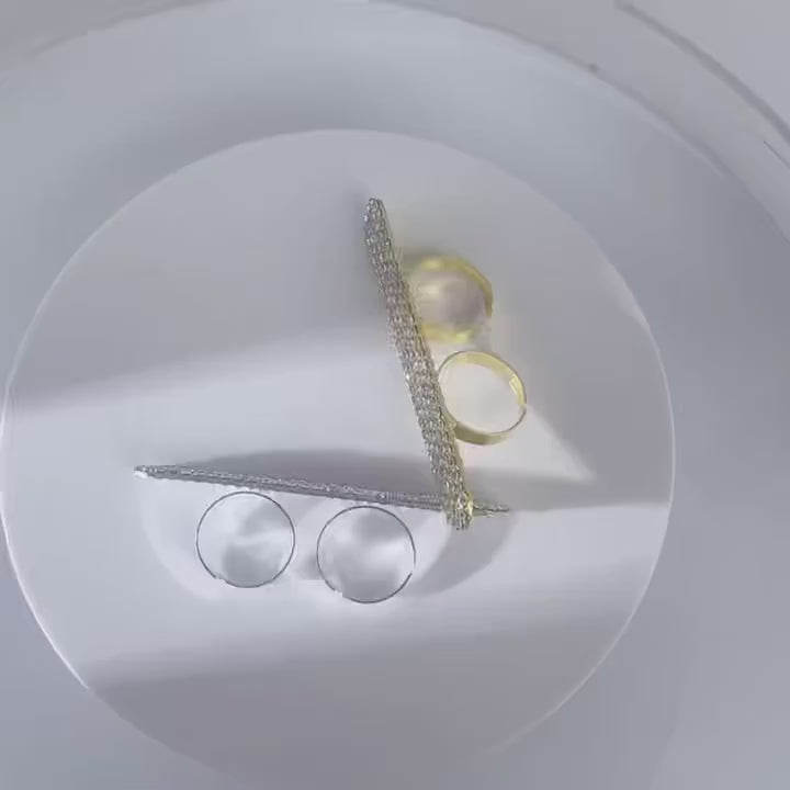 Chunky Rhinestone 2 Statement Index Ring