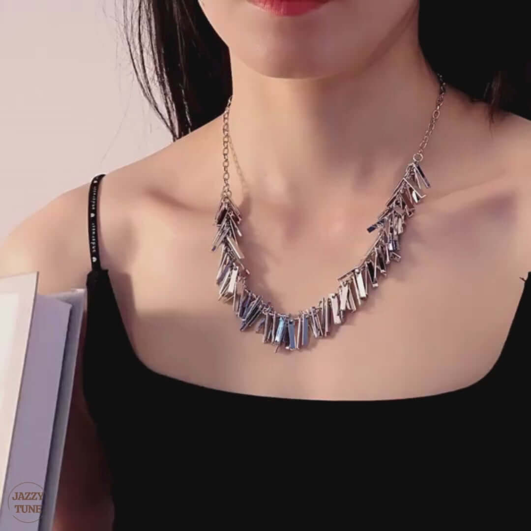 Chic Metallic Tassel Chain Necklace