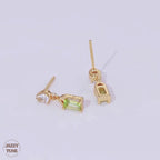 Teardrop Peridot August Birthstone Earrings