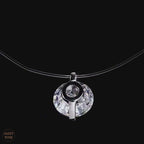 Moissanite Invisible Clear Necklace Minimal