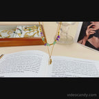 Layering Stone & Star Pendant Chain Necklace