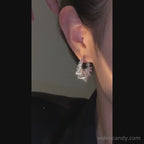 Cool Spiral Triangle Earrings Hoop | R1619