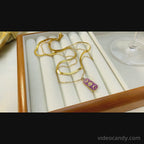 Moon Star Layer Herringbone Chain Necklace