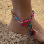 Y2K Summer Beach Anklet with Tassel