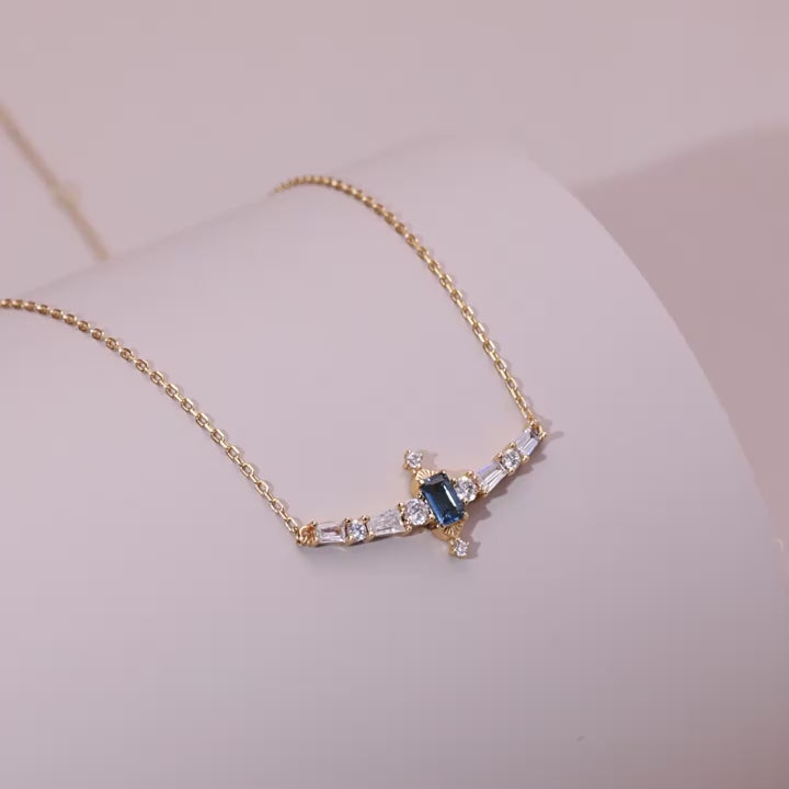 London Blue Topaz Royal Necklace