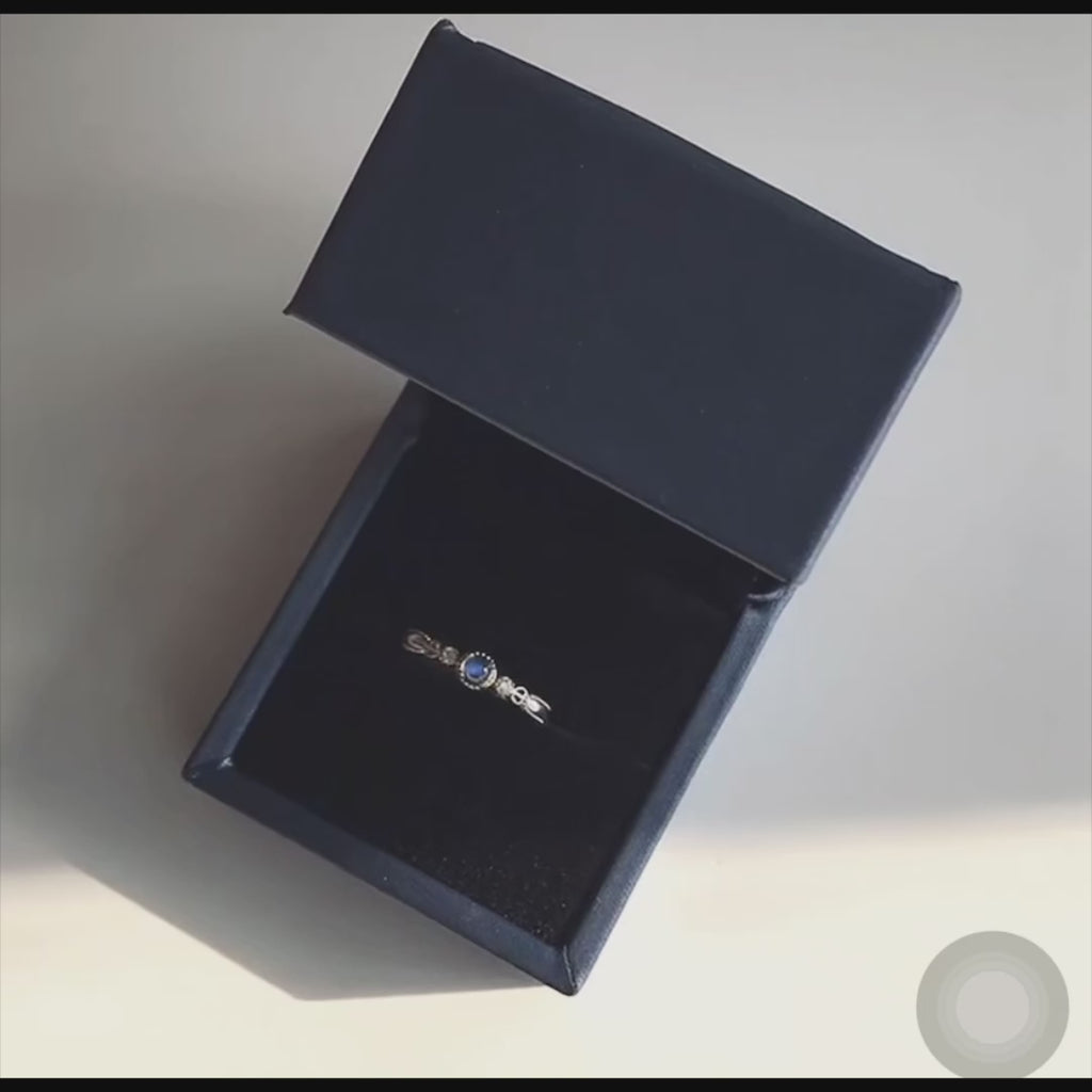 18K Gold Sterling Silver Moonstone Gemstone Ring | FME - R242