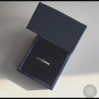 18K Gold Sterling Silver Moonstone Gemstone Ring | FME - R242