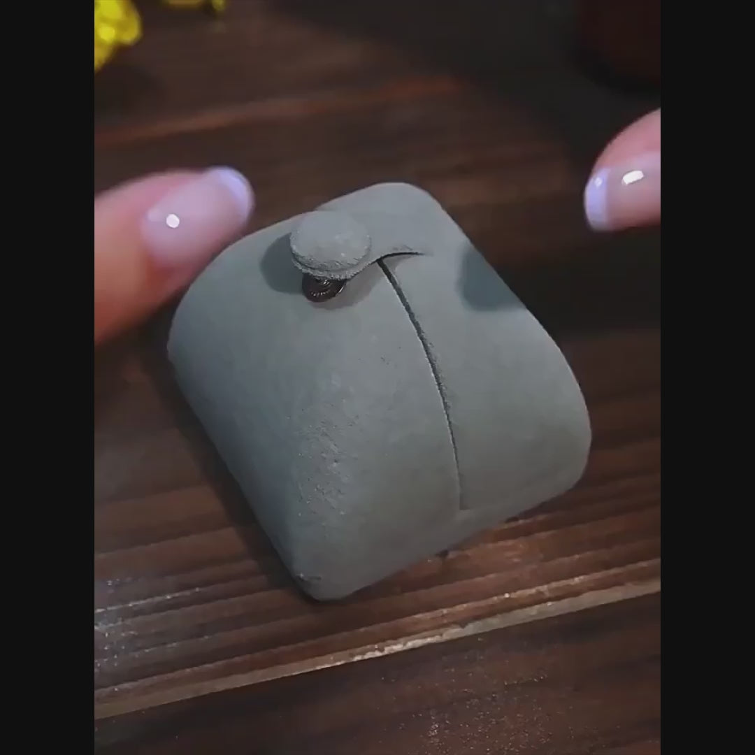 14K Gold Plated Ginkgo Leaf Huggie Earrings