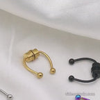 Magnetic Non-Piercing Horseshoe Fake Nose Piercing