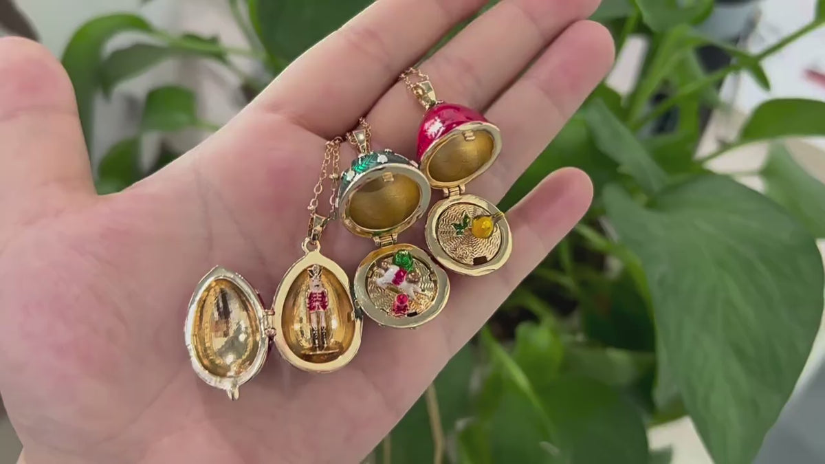 Hidden Treasure Surprise Egg Necklace