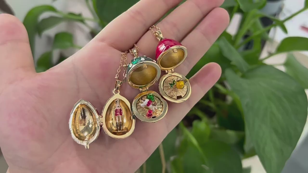 Hidden Treasure Surprise Egg Necklace