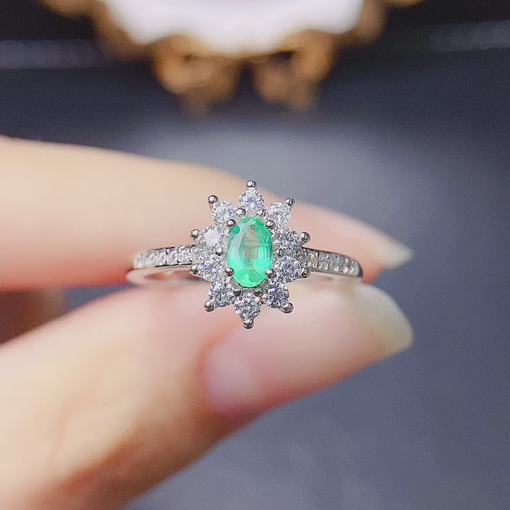 18K Gold Statement Emerald Ring | NS2403