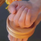 Cat Eye Stone Golden Heart Earrings Hoop