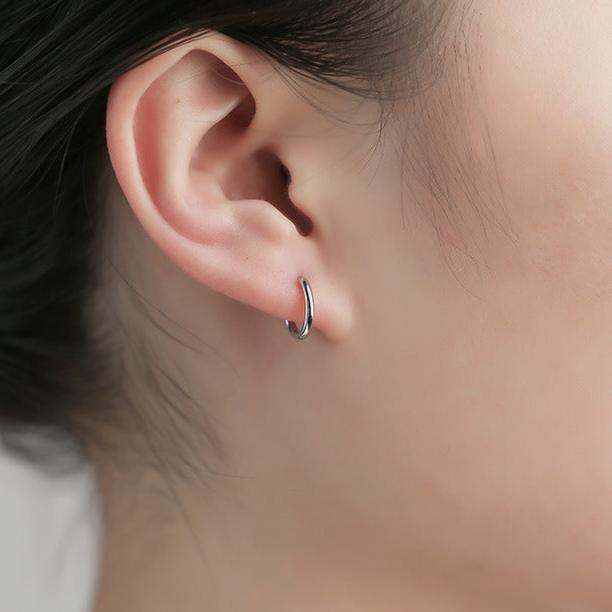 Multi Way Geometric Small Ring Huggie Hoop Earring