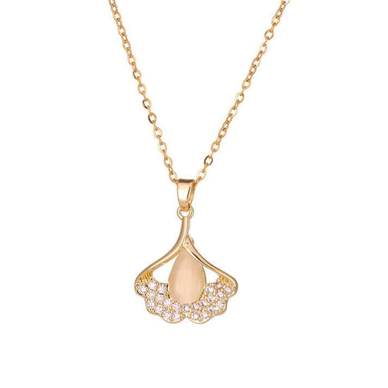 Gingko Leaf Pendant Necklace