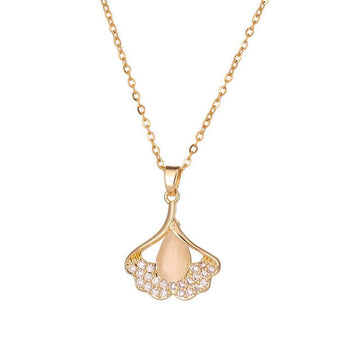 Gingko Leaf Pendant Necklace